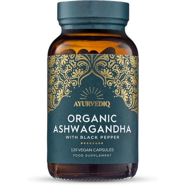 Organic Ashwagandha with Black Pepper 650mg 120 Capsules