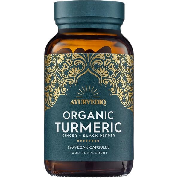 Organic Turmeric Ginger and Black Pepper Capsules 120 Vegan Caps