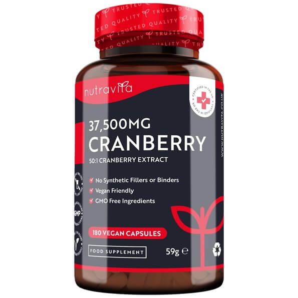 Cranberry Max Strength 37500mg 180 Vegan Capsules