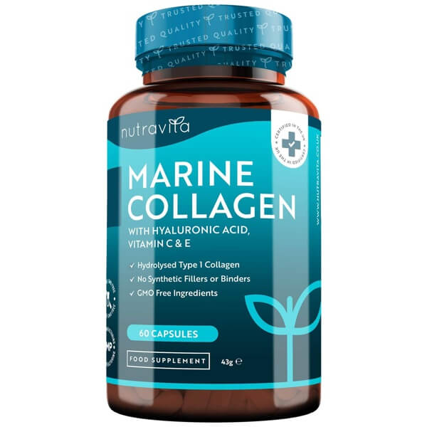Marine Collagen with Hyaluronic Acid & Vitamins 60 Capsules