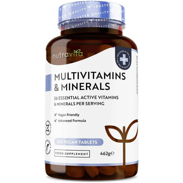 Vegan Multivitamins & Minerals by Nutravita