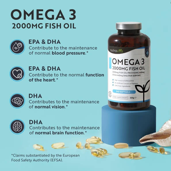 Omega 3 High Strength Pure Fish Oil