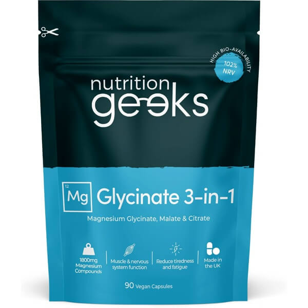 Magnesium Glycinate 1800mg Complex 90 Capsules