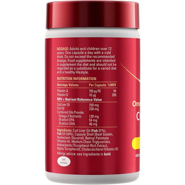 Cod Liver Oil with Omega-3 Fish Oil