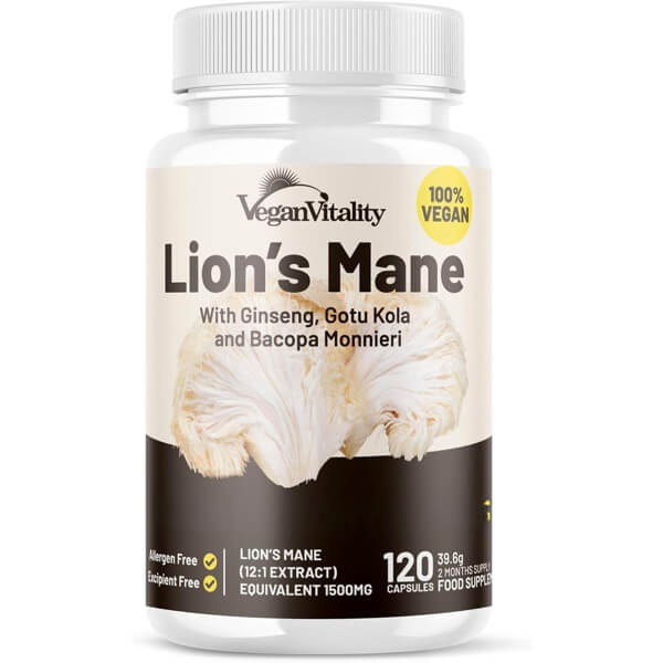Lion's Mane Mushroom Complex with Ginseng, Rhodiola & Bacopa