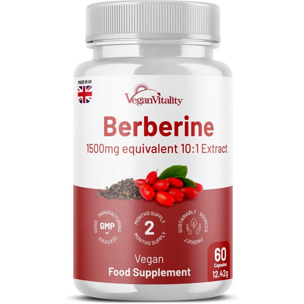 Berberine Extract High Strength 1500mg 60 Capsules