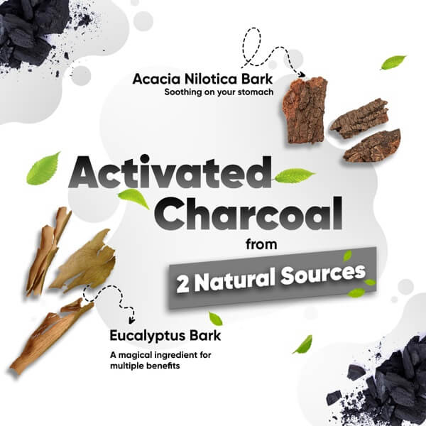 Activated Charcoal Natural Digestion Support for Your Gut