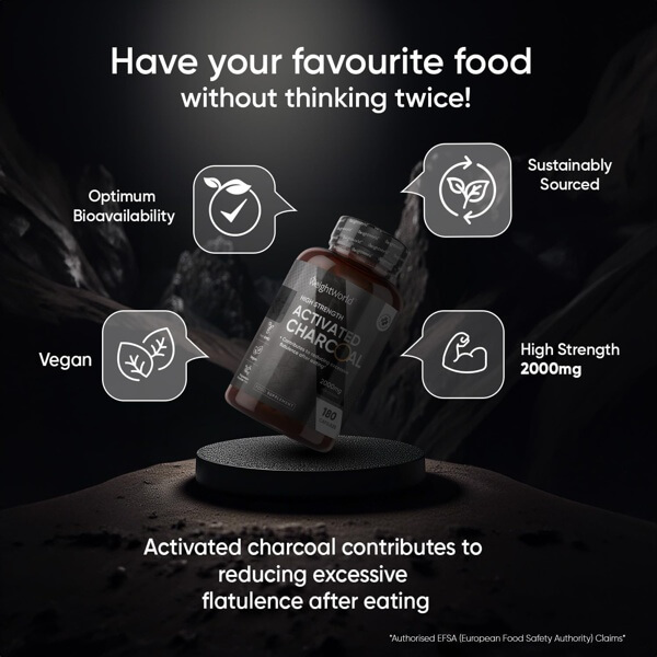 Activated Charcoal Natural Digestion Support for Your Gut