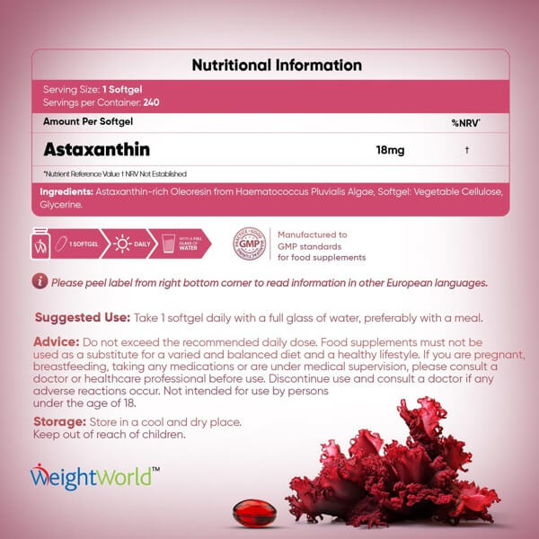 Astaxanthin High Strength Natural Supplement