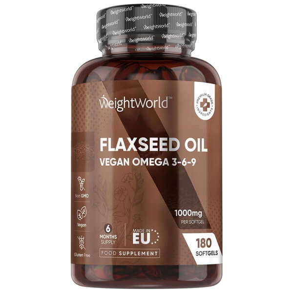 Flaxseed Oil Cold-Pressed & Omega-3-6-9 180 Softgels