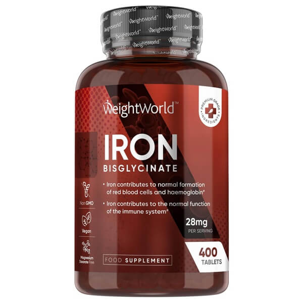 Gentle Iron Bisglycinate High Strength 28mg 400 Tablets