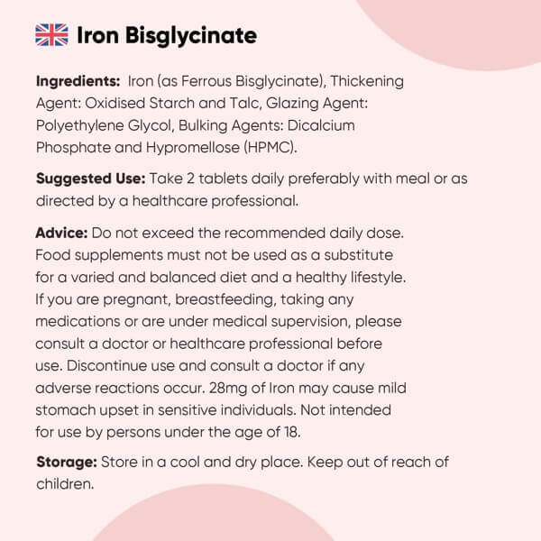 Iron Bisglycinate for Energy & Vitality