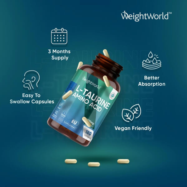 L-Taurine 1000mg for Optimal Health