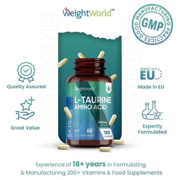 L-Taurine 1000mg for Optimal Health