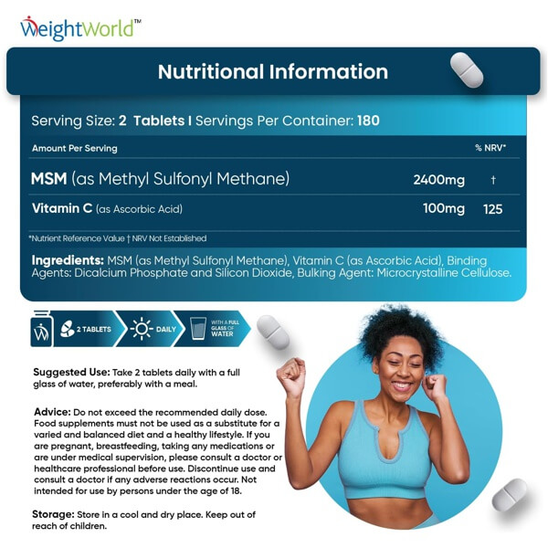 High-Strength MSM with Vitamin C for Joint Health