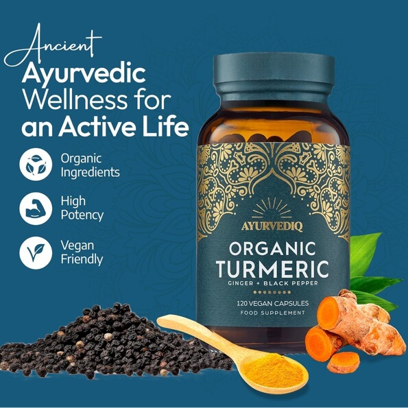 Turmeric Organic, Ginger & Black Pepper
