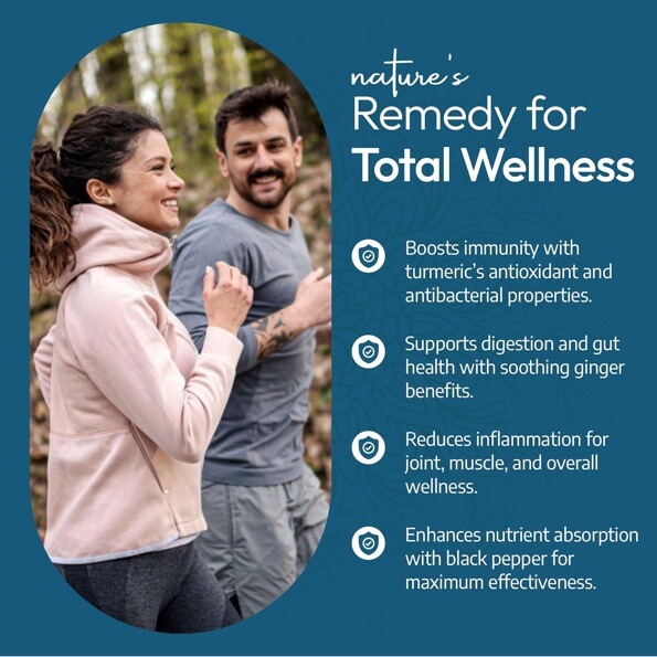 Turmeric Organic, Ginger & Black Pepper