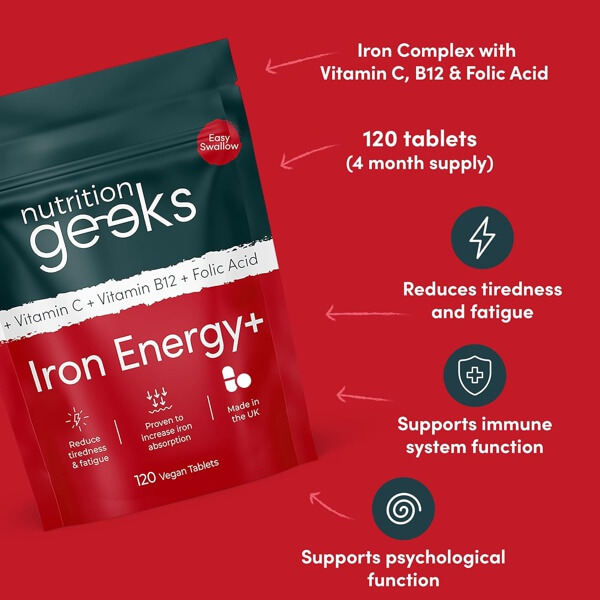Iron Energy+ Tablets High Strength: Boost Energy