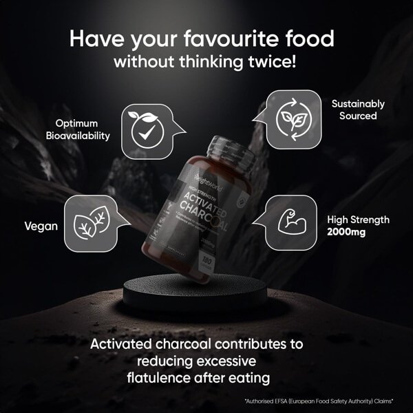 Activated Charcoal Natural Digestion Support for Your Gut