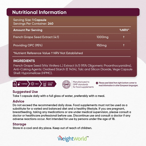 Grape Seed Extract High-Strength Polyphenol