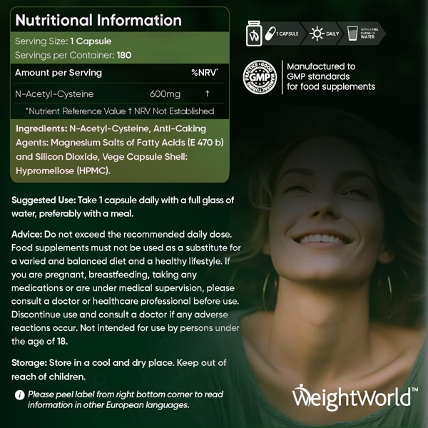 N-Acetyl-Cysteine NAC for Enhanced Wellbeing