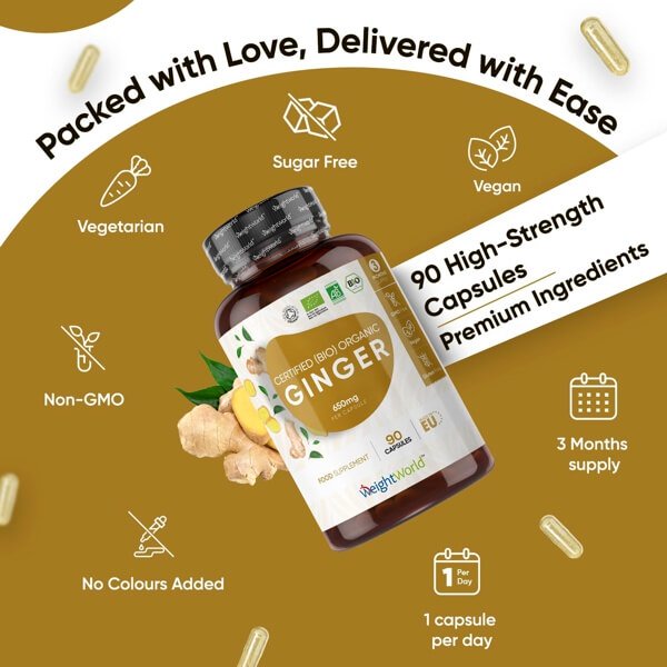 Organic Ginger Supplement for Digestion
