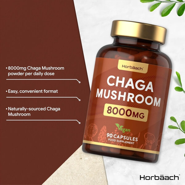 Wild-Harvested Chaga Mushroom Capsules