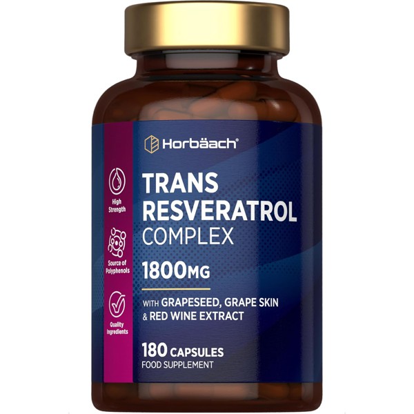 Trans Resveratrol Complex 1800mg Grapeseed Extract