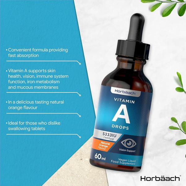 Vitamin A Vegan Liquid Drops by Horbaach