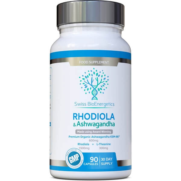 Rhodiola & Ashwagandha 600mg/1500mg 6 Months Supply