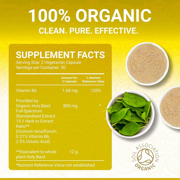 Organic Holy Basil Extract by True Veda