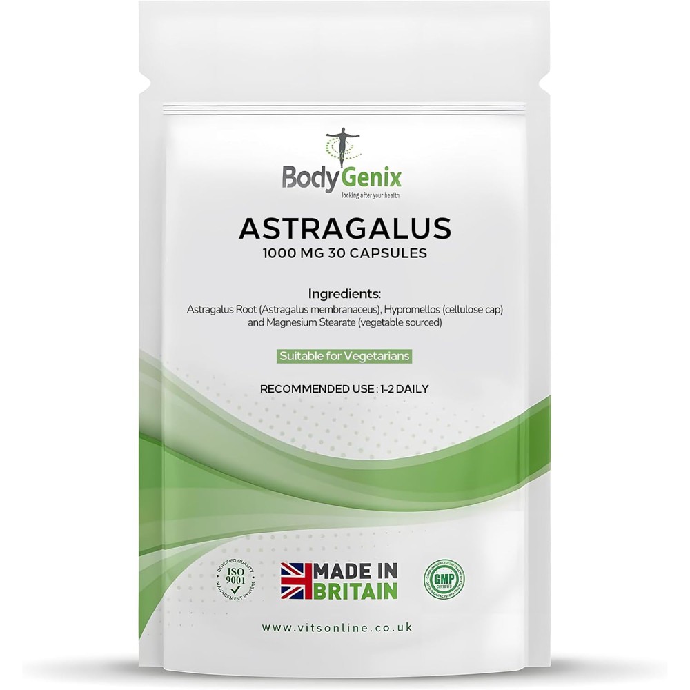 Bodygenix Astragalus 1000mg, 30 Capsules 1