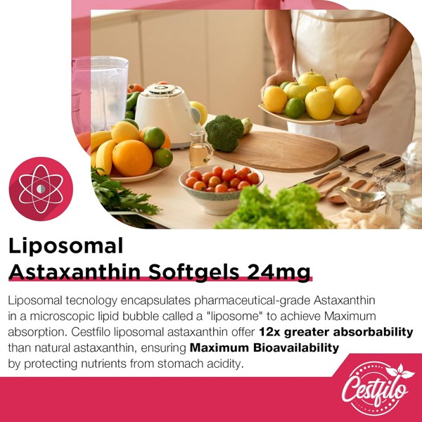 Liposomal Astaxanthin 24mg by Cestfilo