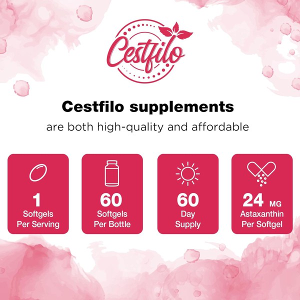 Liposomal Astaxanthin 24mg by Cestfilo