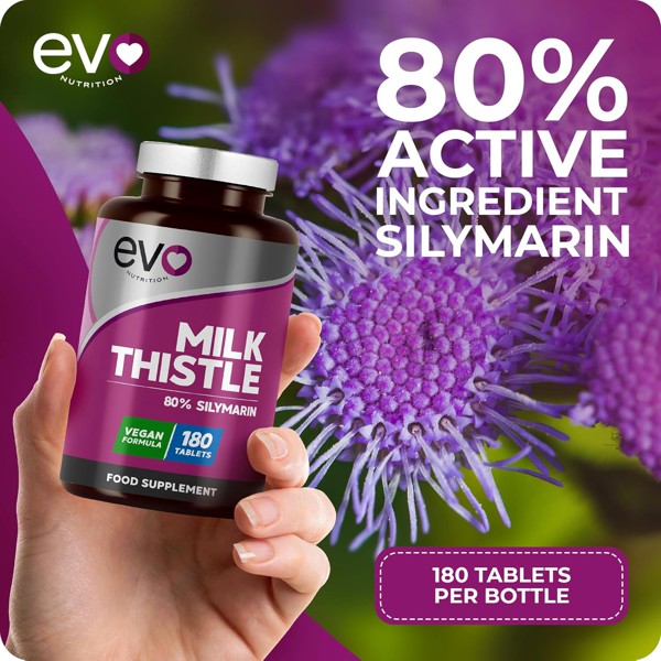 Milk Thistle Silymarin by EVO Nutrition