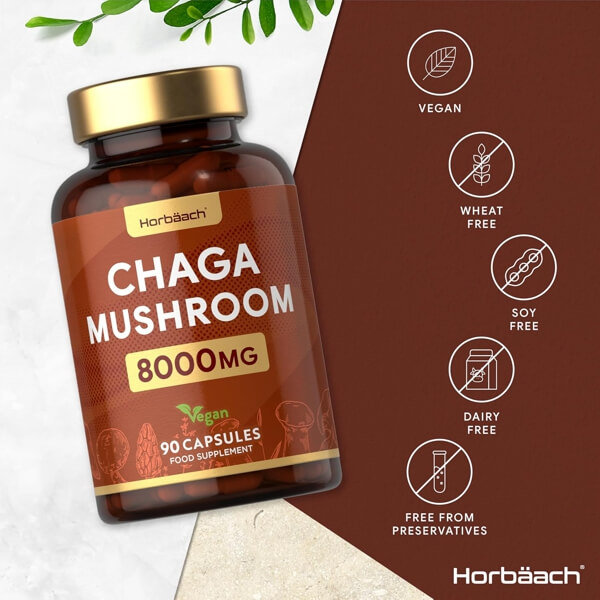 Wild-Harvested Chaga Mushroom Capsules