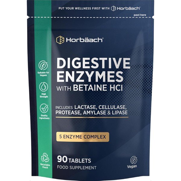 Digestive Enzymes Complex with Betaine 90 Vegan Tabs