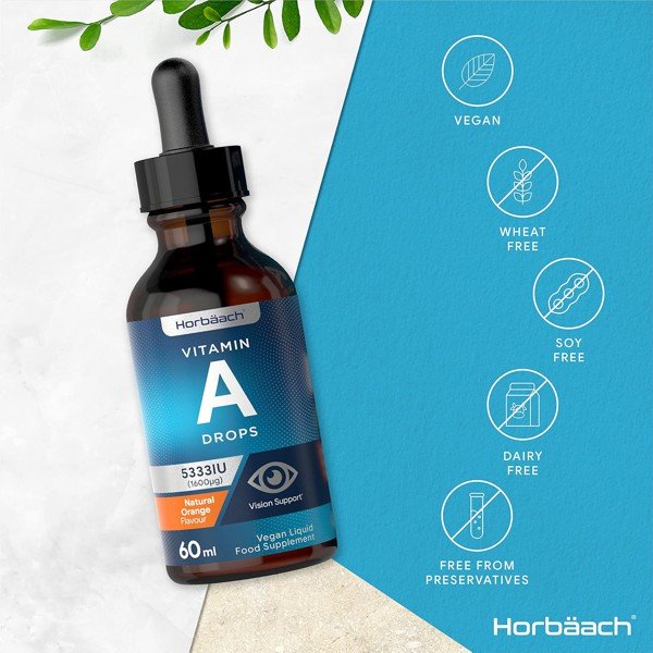 Vitamin A Vegan Liquid Drops by Horbaach