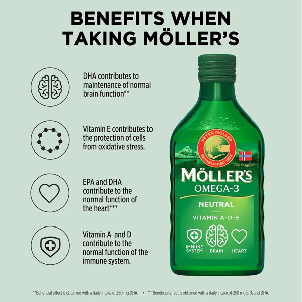 Liquid Omega 3 Cod Liver Oil by Moller’s