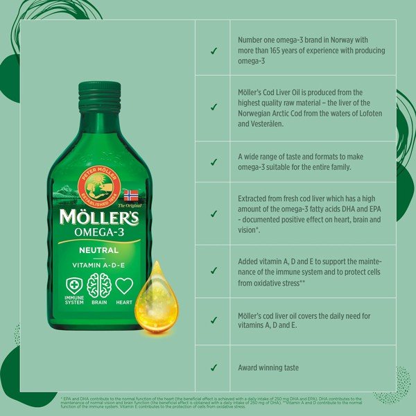 Liquid Omega 3 Cod Liver Oil by Moller’s