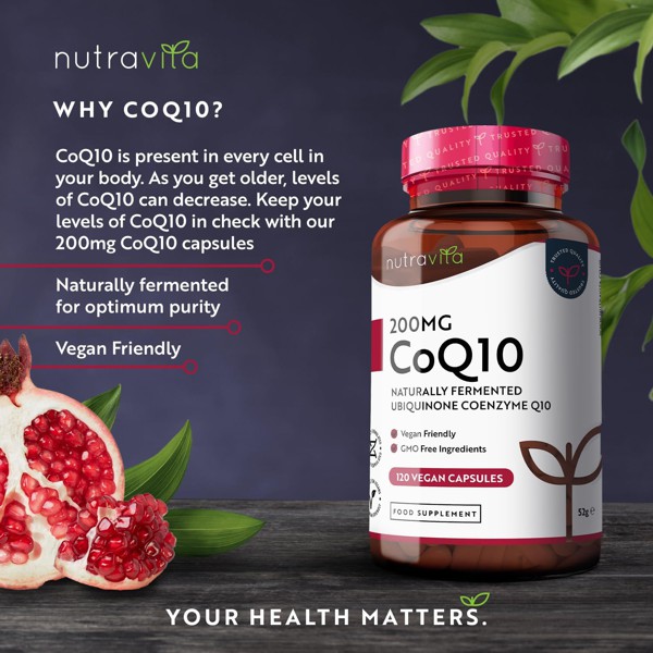 CoEnzyme Q10 Fermented Ubiquinone by Nutravita