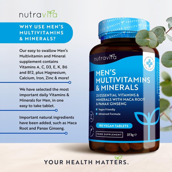 Men's Multivitamins and Minerals by Nutravita