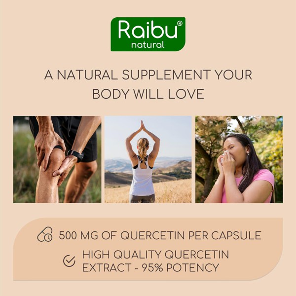 Pure Quercetin Supplement by Raibu