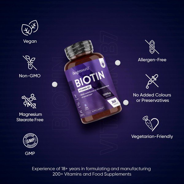 Biotin Hair Growth Supplement by WeightWorld