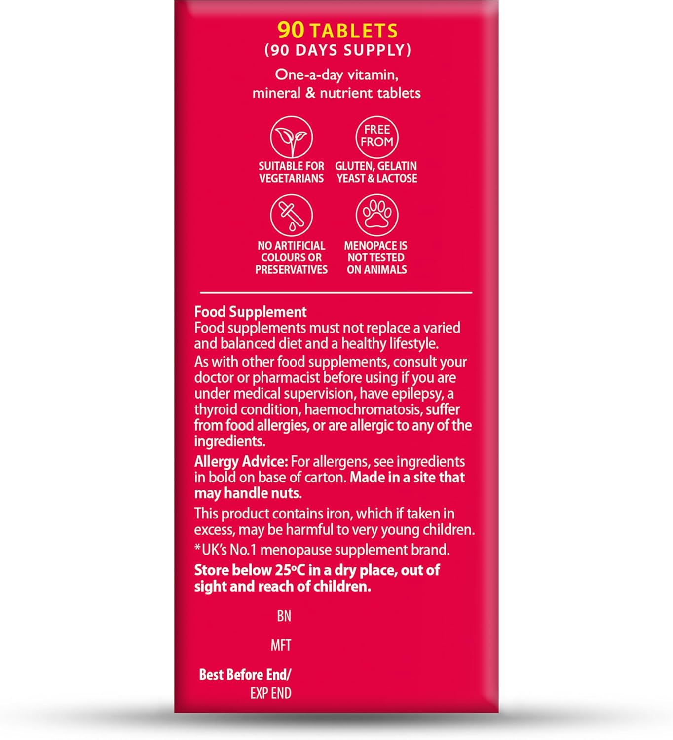 Menopace Original - Menopause Support Supplement by Vitabiotics 4