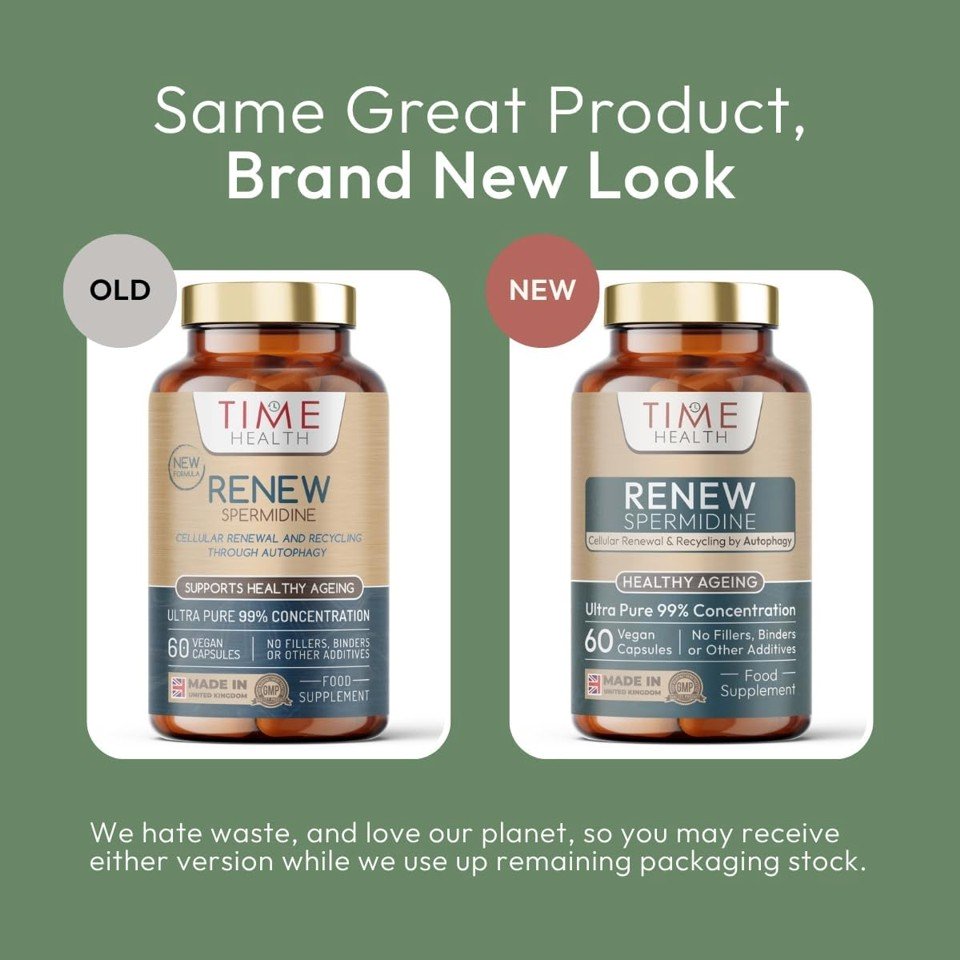 Renew Ultra Pure Spermidine Cellular Renewal Supplement by Time Health 4