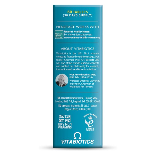 Menopace Calcium - Enhanced Menopause Support by Vitabiotics 4