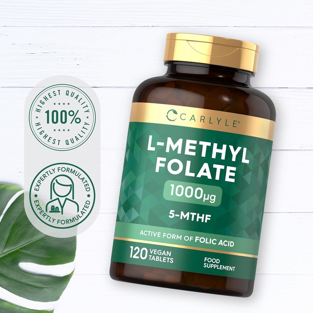 Methyl Folate 1000mcg Active Form Vitamin B9 Tablets 4