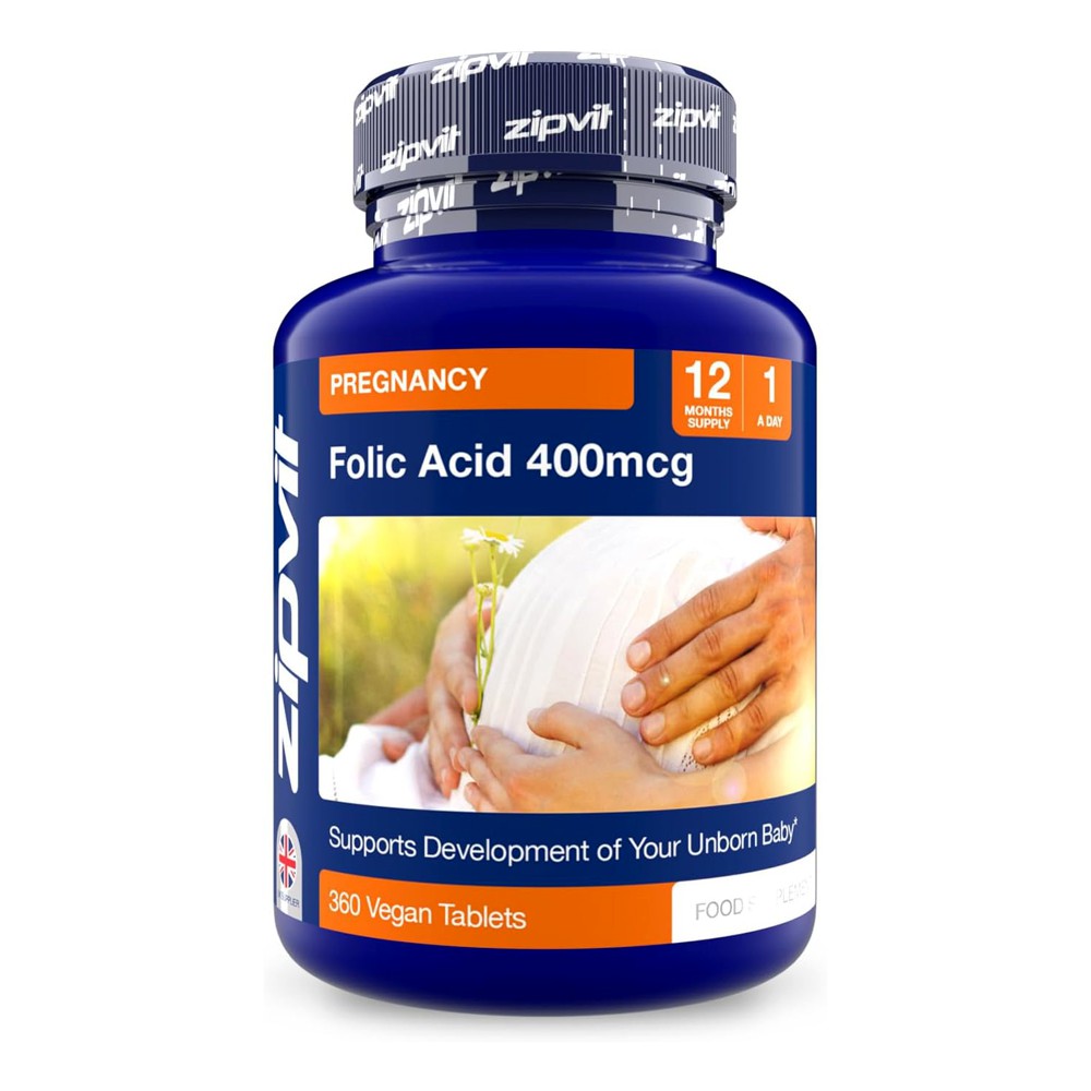 Zipvit Folic Acid 400mcg Pregnancy Support 360 Tablets 1