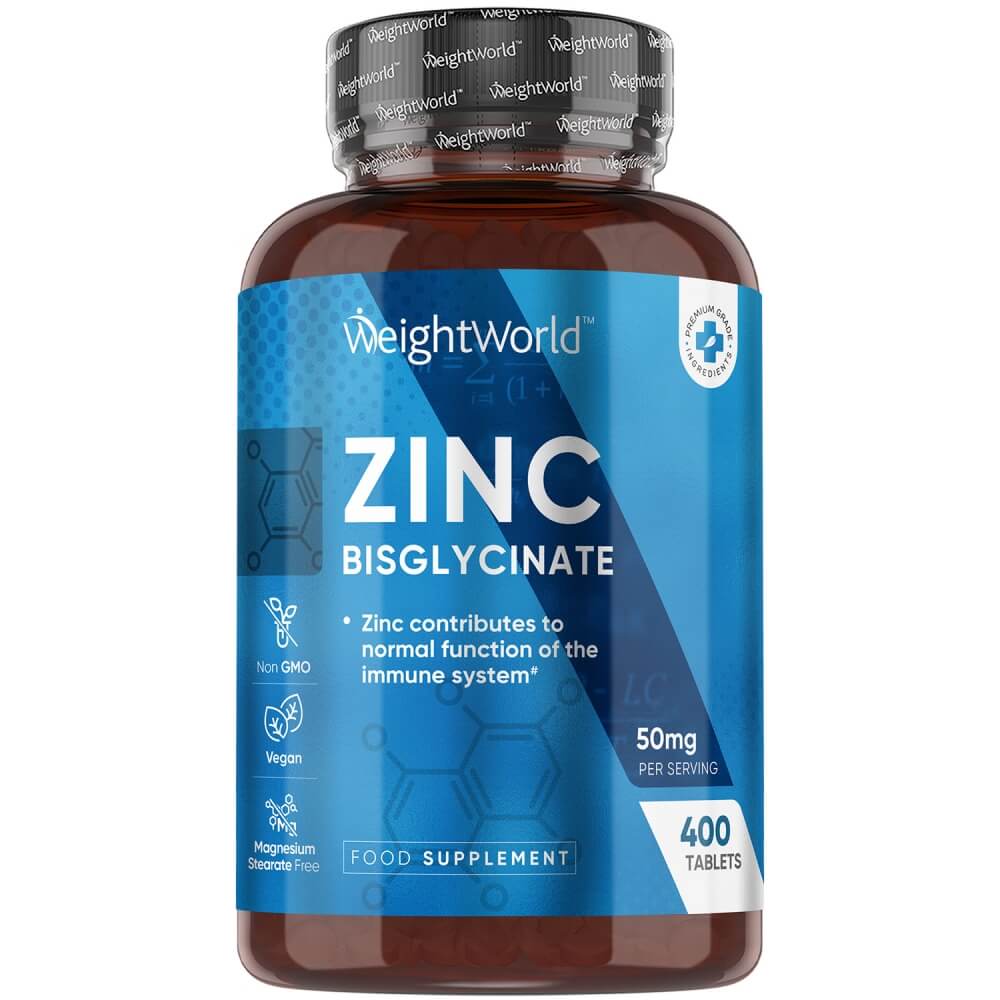 Zinc Bisglycinate 50mg Supplement 400 Tablets for Daily Support 1
